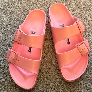 Birkenstock Coral Sandals with Buckles